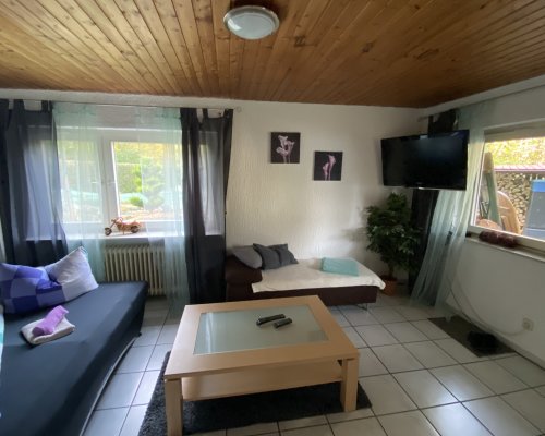 Karlsruhe Pfinztal Monteurwohnung Wohnlzimmer