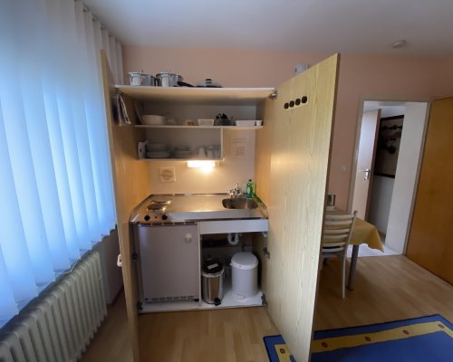 Linkenheim Hochstetten Ferienwohnung Pantryküche