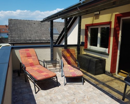 Karlsruhe Grünwinkel Ferienwohnung Dachterrasse, 2