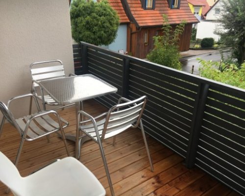 Wohnung für Raucher mit Balkon