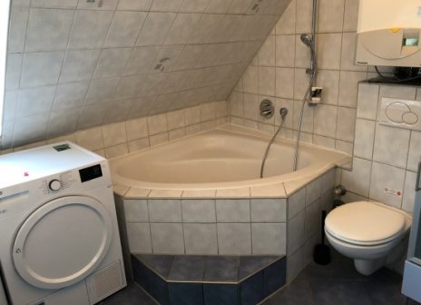 Große Wohnung mit gehobenem Badezimmer