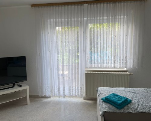 Schlafzimmer mit TV