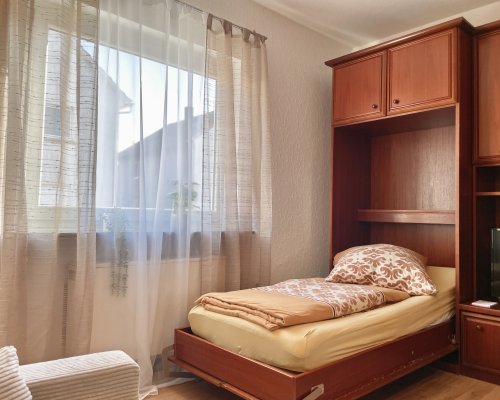 Karlsruhe Linkenheim Ferienwohnung Wohn-/Schlafzimmer